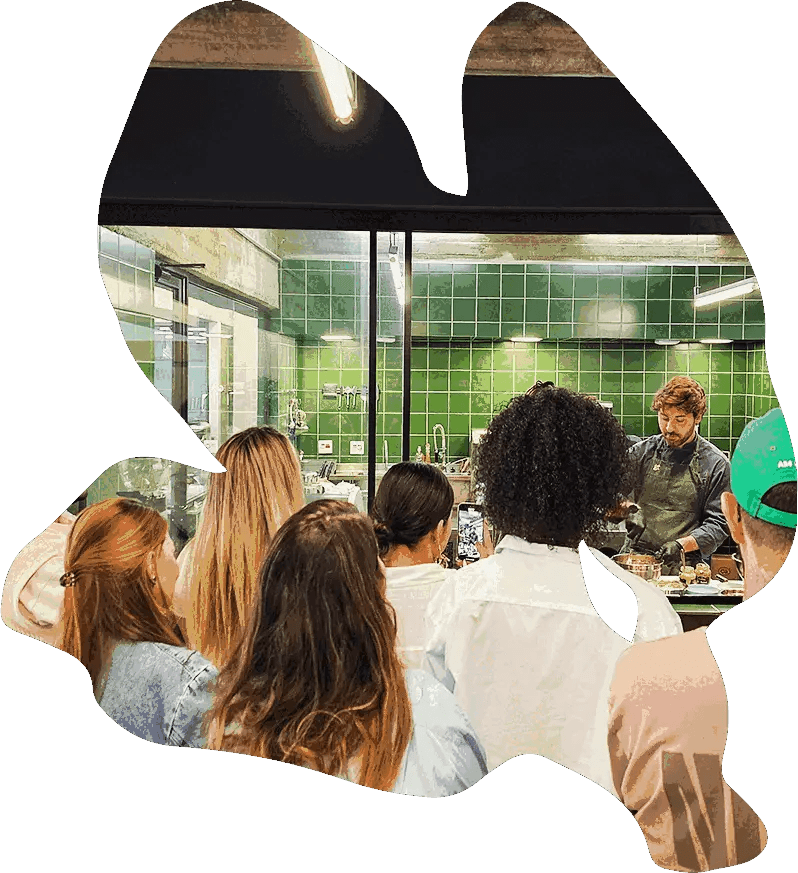 Community gathering at Bioma Food Hub